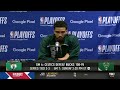 Jayson Tatum Postgame Interview | Boston Celtics dominate Milwaukee Bucks 108-95