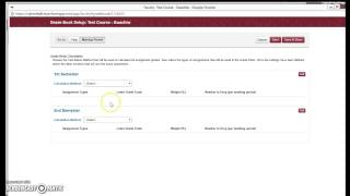 CHC ENGLISH Dept ONLY- How to Setup Your Gradebook for Semester Grading with OnCampus