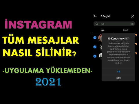 instagram Tüm Mesajları Silme - Programsız - 2021
