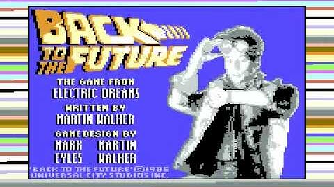 BACK TO THE FUTURE ELECTRIC DREAMS COMMODORE 64 C64 GAME TAPE LOADING