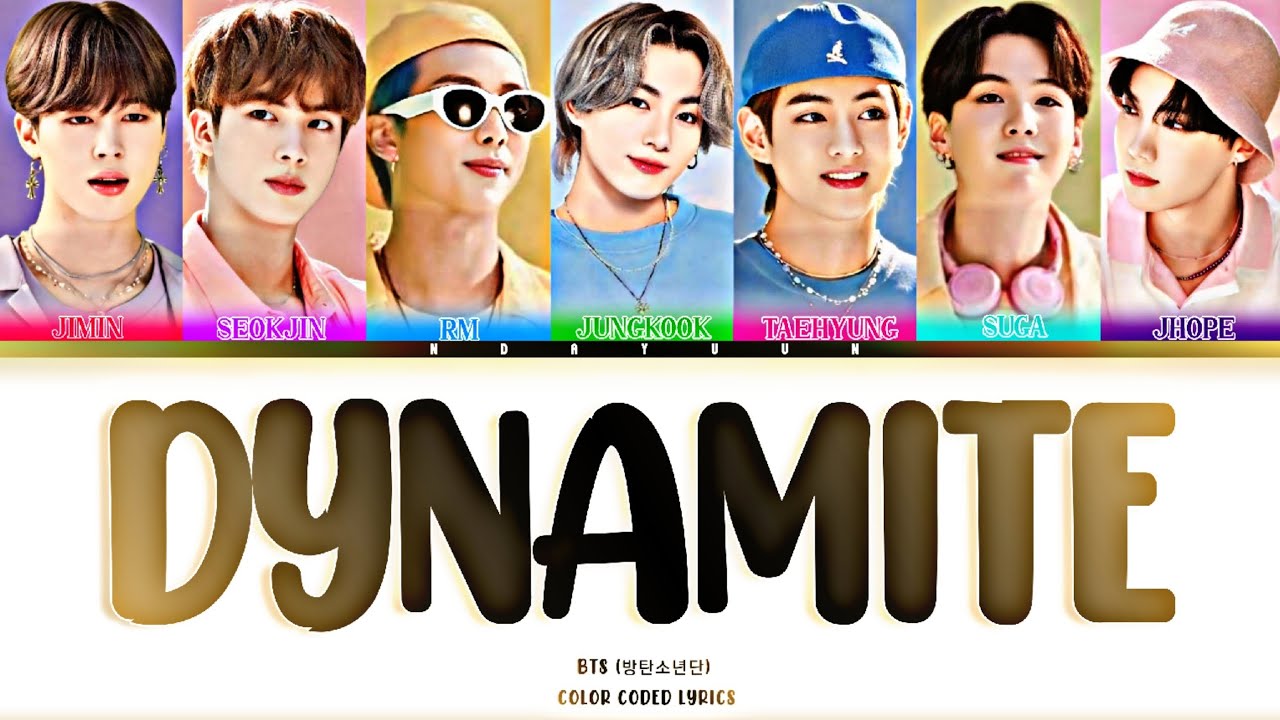 BTS (방탄소년단) DYNAMITE LYRICS | COLOR CODED LYRICS - YouTube