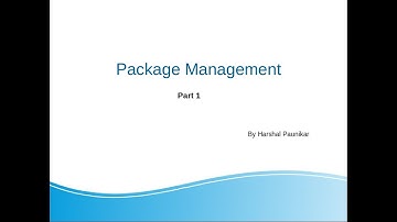 Package Management Part 1 Hindi