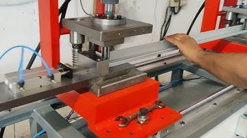Aluminum Punching Machine for PV Solar Panel Frame | Inertia Machines | Long Aluminum Frame