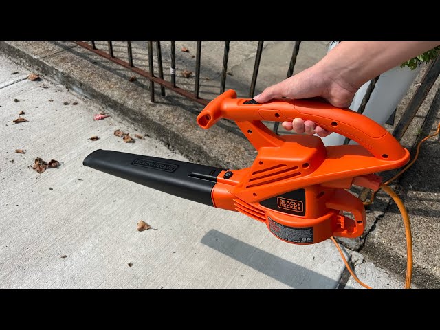 Electric Leaf Blower Review - BLACK + DECKER Corded Leaf Blower 