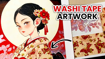 🦋 Making Art with Washi Tape from The Washi Tape Shop 🦋