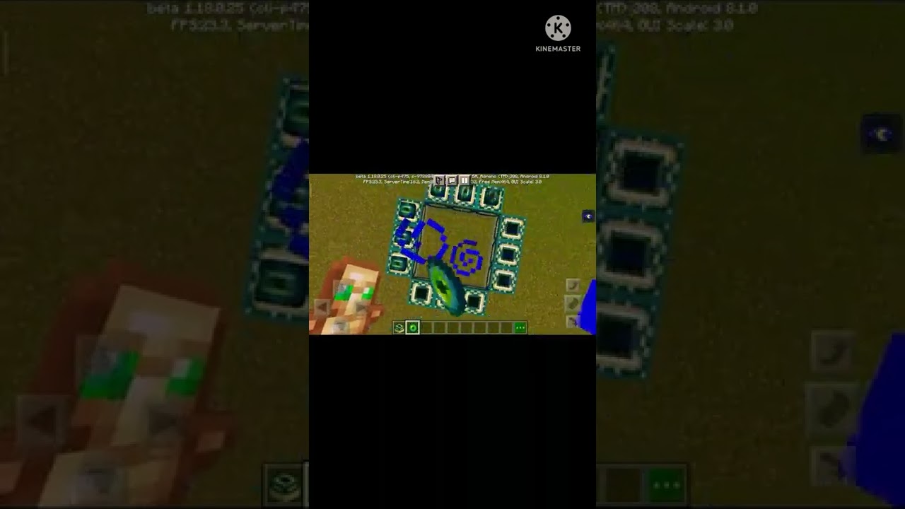 MAKING END PORTAL IN MINECRAFT POCKET EDITION #aquagaming #endportal #shorts #minecraftpe #ideas