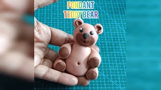 How to make a Fondant teddy bear for beginners.