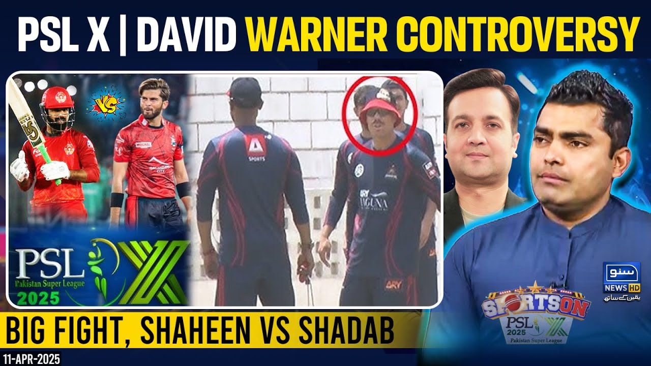 Warner Controversy | Qalandars vs Islamabad | PSL X  | Umar Akmal | Sports On PSL Special |11 Apr 25