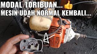 Tutorial perbaiki engkol mesin rumput