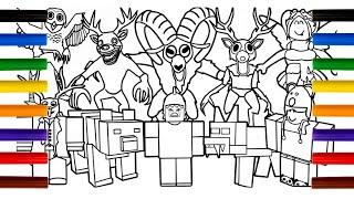 99 Nights in the Forest New Big Coloring Pages/ How to color New Characters from 99 Nights in Roblox