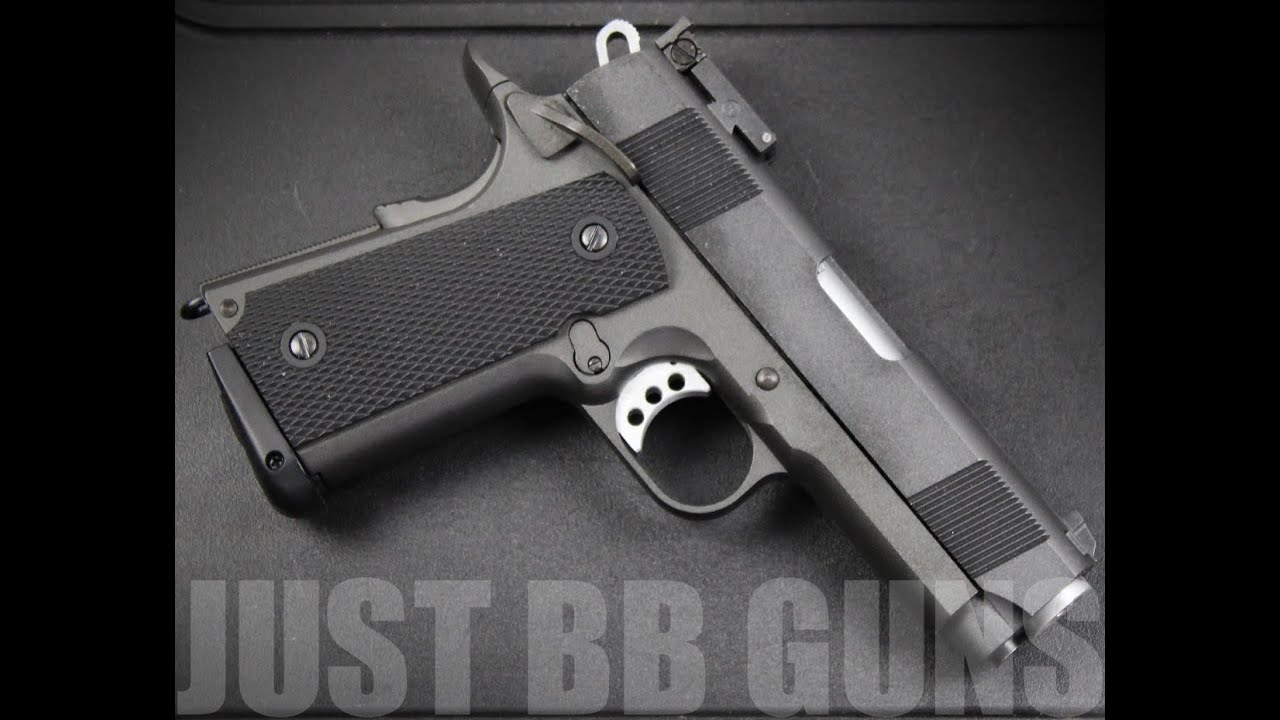 Full Metal CO2 Blowback Airsoft Gun Compact 1911 G193 Gun Metal Color