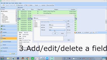 How to Add Custom Fields in Efficcess Free Personal Information Management Software?