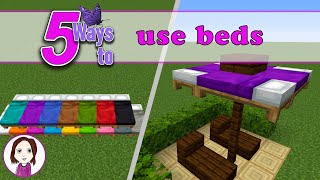 5 ways to use beds | Minecraft 1.14 building tips and tricks