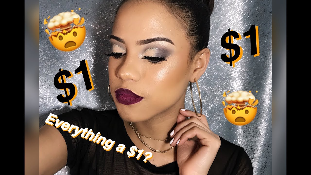 One dollar makeup!! | Maquillaje de un dolar!! (Challenge)