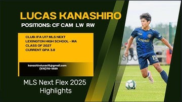 Lucas Kanashiro -  @MLSNext  Flex 2025 @marylandsoccerplex7920 @ifanewengland