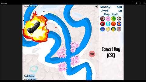 No Tower Upgrades And No Lives Lost (Track 4, Hard, Bloons Tower Defense 3 Challenge)