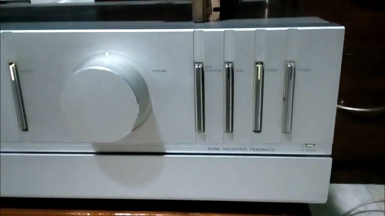 VICTOR / JVC AX7 class A amplifier demo 2 it is in muting mode YouTube