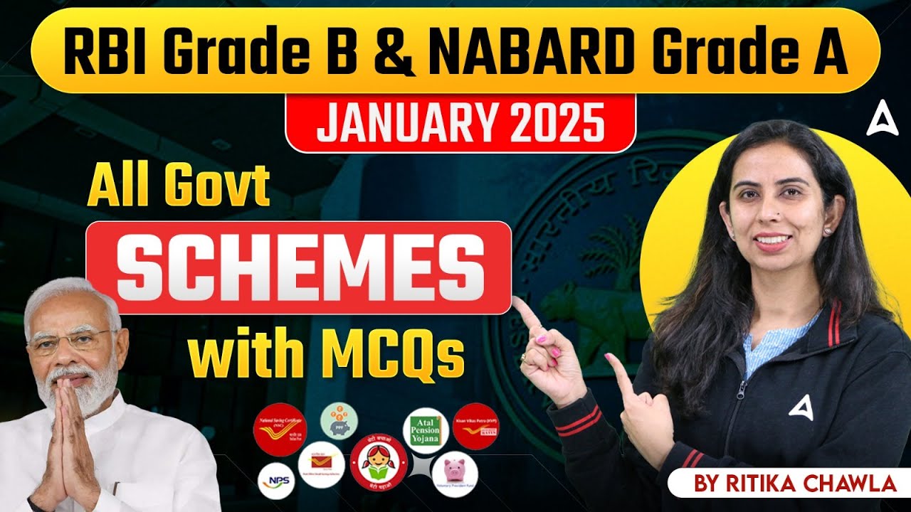 🚀 RBI Grade B & NABARD Grade A 2025 | January 2025 Govt Schemes with ...