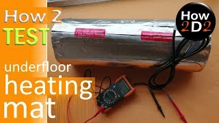 Underfloor heating mat test How to test check an under floor heating mat resistance PROWARM warmup