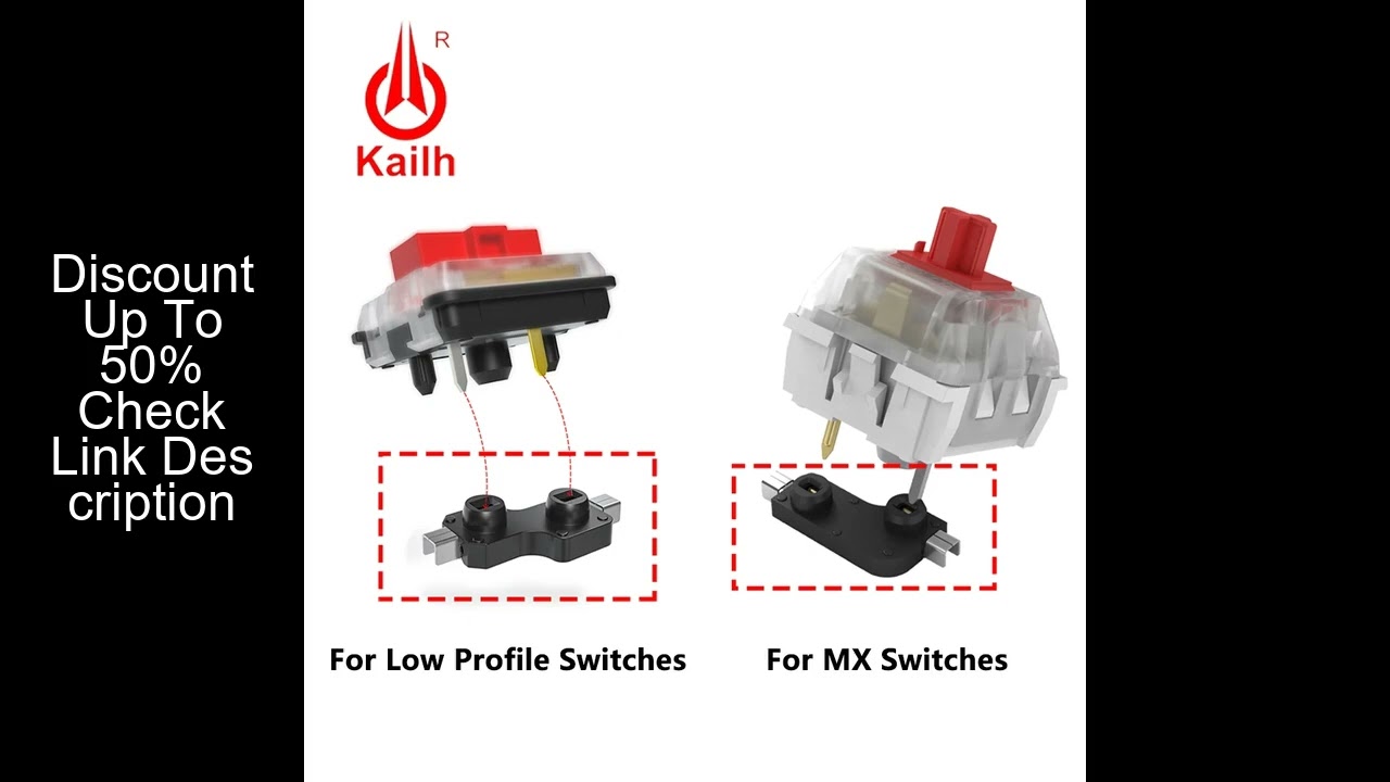 Kailh Hot-Swappable PCB Socket Hot Plug Swap Mechanical Keyboard Switches For Gateron Outemu Cherry