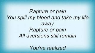 Symphony X - Rapture Or Pain Lyrics