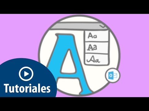 Vídeo: Com Canviar El Tipus De Lletra A L'Outlook
