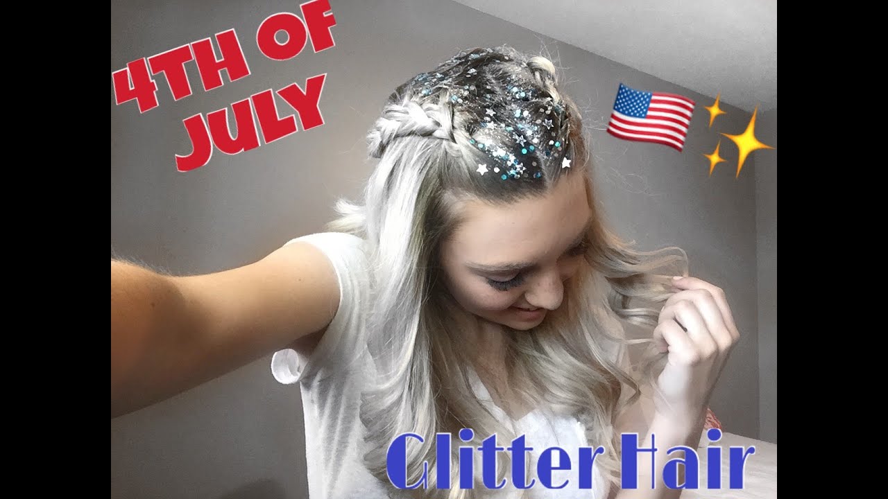 Fourth of July Easy Mini Star Hairstyle | Q's Hairdos - YouTube