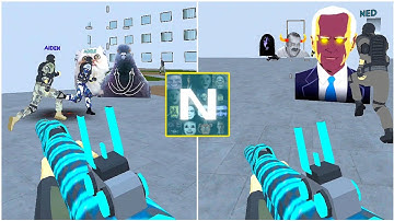 Nextbots Sandbox in Backrooms Shooter Gameplay , Sandbox Android Games  ios Walkthrough Simulator