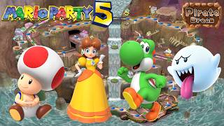 Mario Party 5 - Toad vs Daisy vs Yoshi vs Boo - Pirate Dream