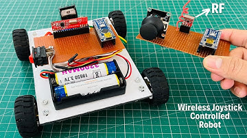 How To Make A DIY Joystick Control Car using RF Transmitter & Receiver | Arduino Project
