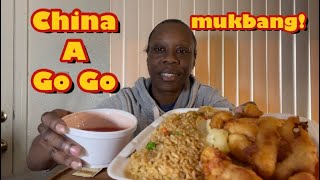China A Go Go mukbang | Sweet and Sour Chicken and Fried Rice | mukbang | eat with me | asmr