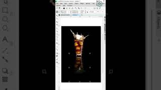 MIRROR REFRENCE  in COREL DRAW  #shorts