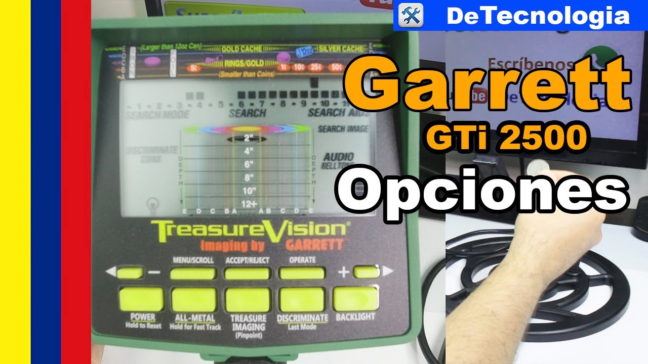 Detector de Metales Garrett GTI 2500 + Ojo de Aguila