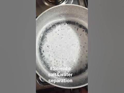 #short#Science salt and water separation using evaporation - YouTube