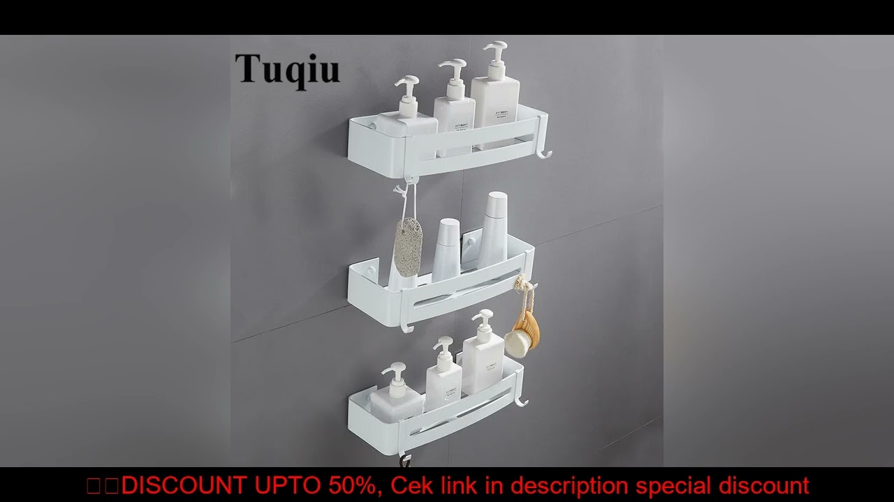 Wall Mounted White Aluminum Bathroom Soap Dish Bath Shower Shelf Bath Shampoo Holder Basket Holder C