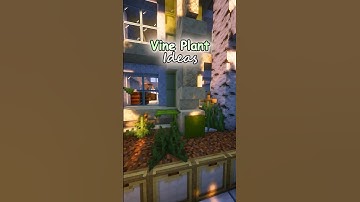 How to make Cute Vine Plants in Minecraft Tutorial! #minecraft