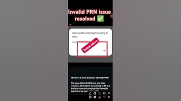 DBATU University invalid PRN issue resolved ✅|All students can filled their form|#dbatu #remedial 👆
