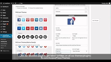 How to configure AccessPress Social Icons Pro - Configuration Part II - Choosing Preavailable Icons