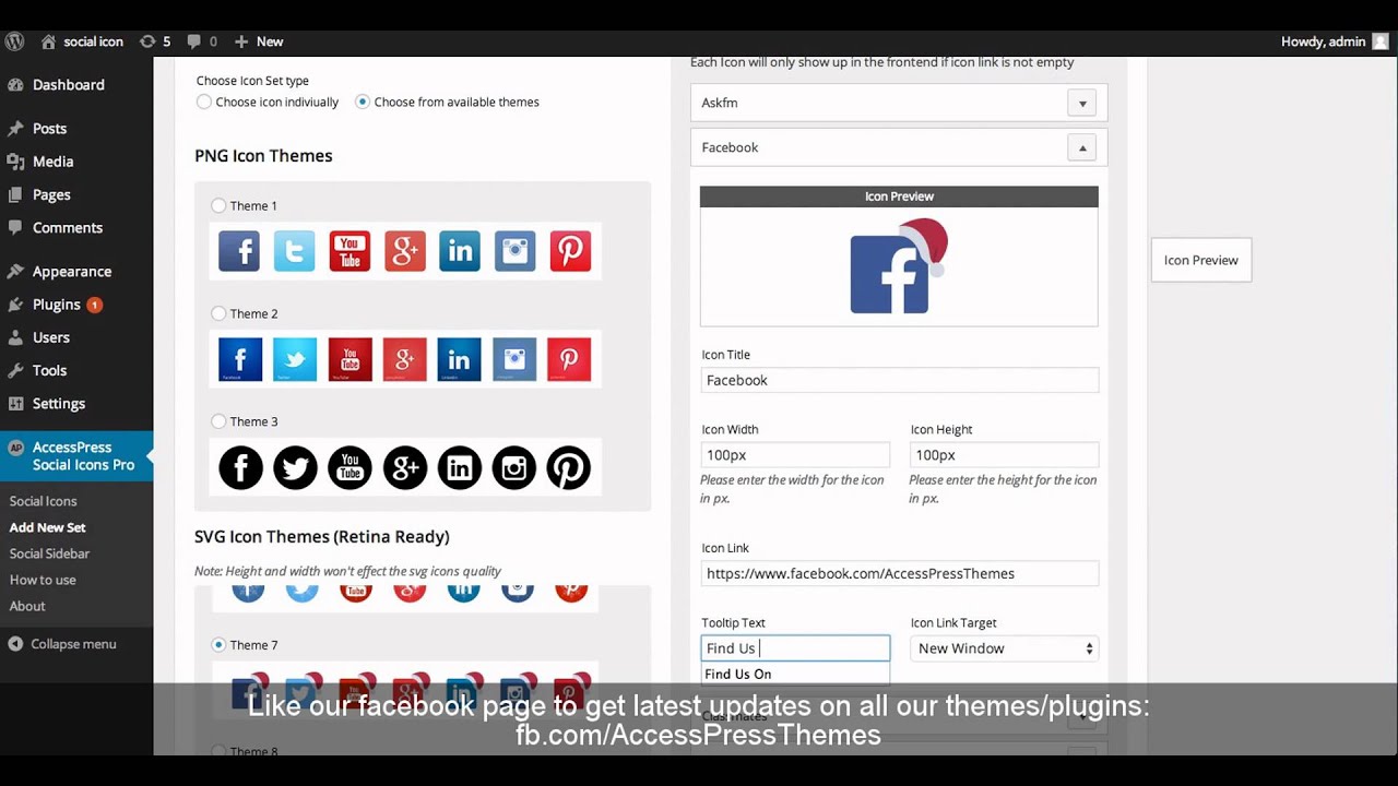 How to configure AccessPress Social Icons Pro - Configuration Part II ...