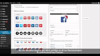 How to configure AccessPress Social Icons Pro - Configuration Part II - Choosing Preavailable Icons