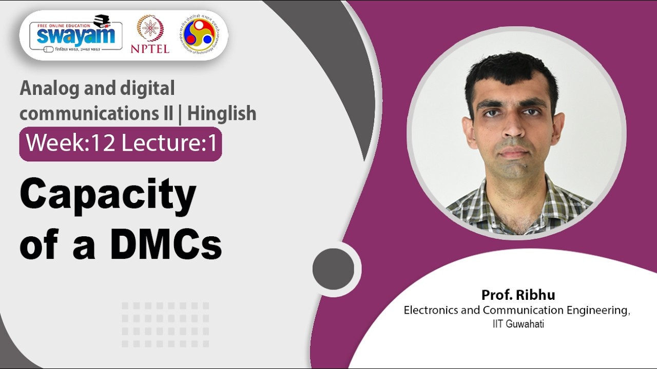 Lec 53: Capacity of a DMCs