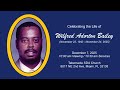 Wilfred Adorton Bailey Celebration Of Life Service December 7 2025 Tabernacle SDA Church 