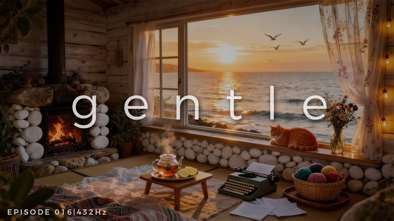 RETREAT 016 | Утренний фокус и покой на рассвете | 432 Гц & звуки моря на рассвете [4K]