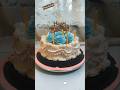Elegant Blue Rose Cake 💙✨ | Simple Birthday Cake with Royal Vibes 🎂 #raindropcake #rosecake #viral