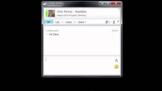 How to start a new chat session in Microsft Lync