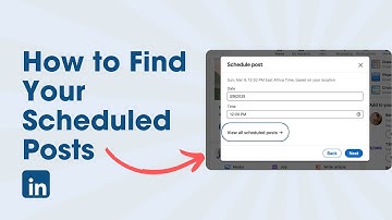 How to Find Your Scheduled Posts on LinkedIn | Quick & Easy