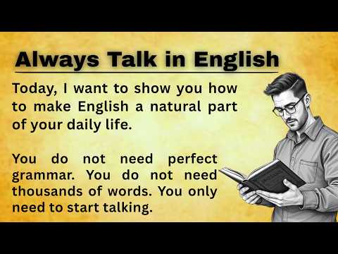 Always Talk in English || The Secret to Speaking English Fluently || Learn English Graded Reader