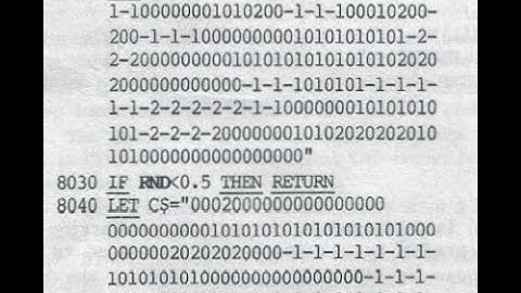 Typing in a ZX81 BASIC game