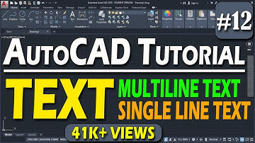 #12 | Text, Multiline Text, Single line Text in AutoCAD @DeepakVerma_cad