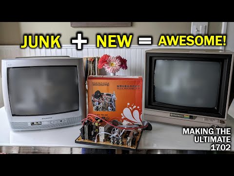 Restoring a Commodore 1702 monitor using a main board from 2023